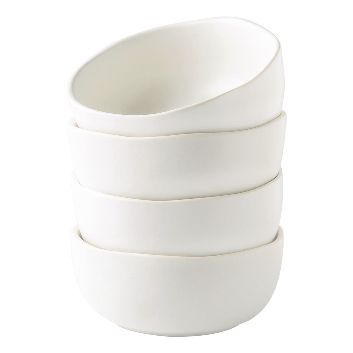 28oz Stoneware Cereal Bowls Set of 4 Matte White G766164