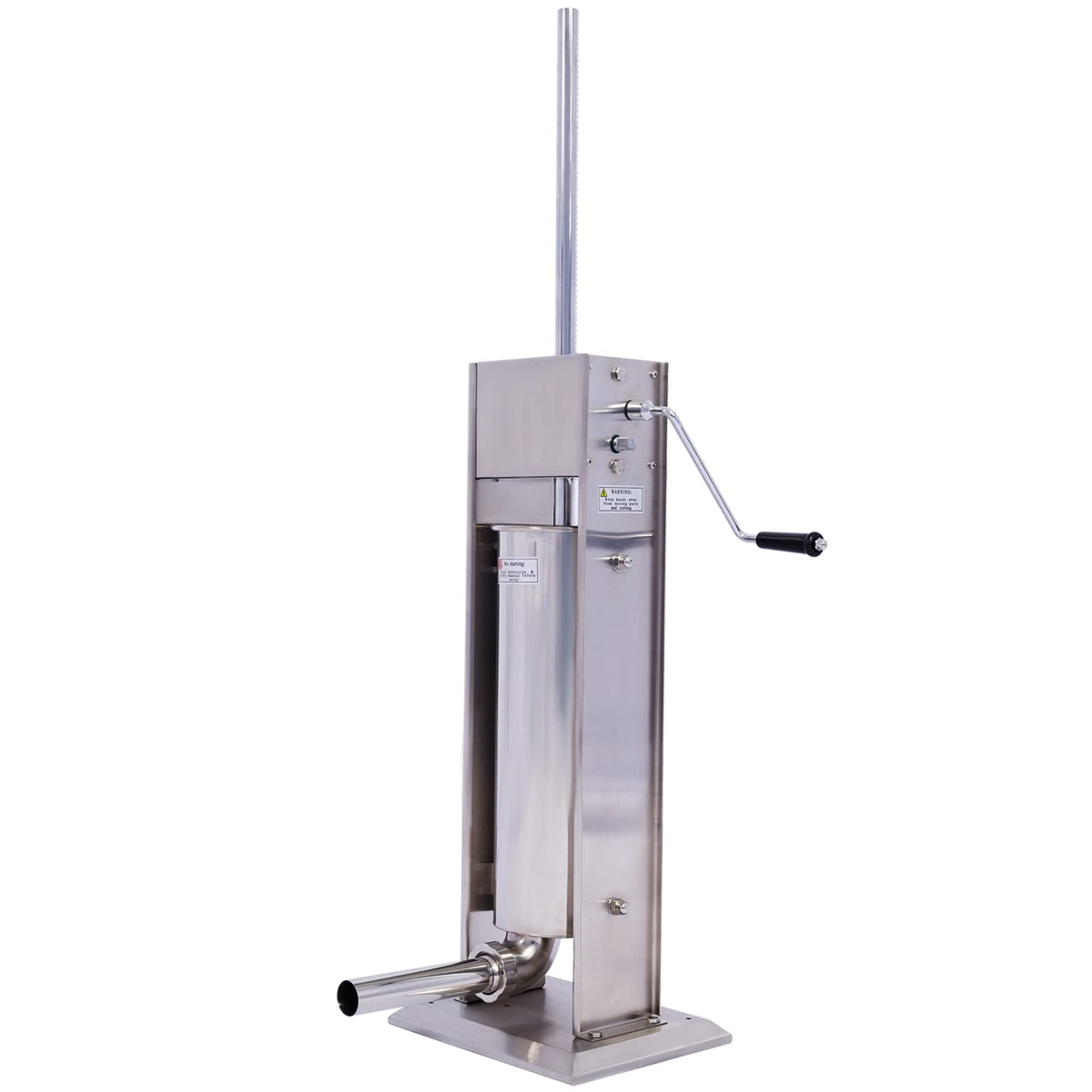 Stainless Steel 15LB Vertical Sausage Stuffer with 4 Stuffing Tubes W229875