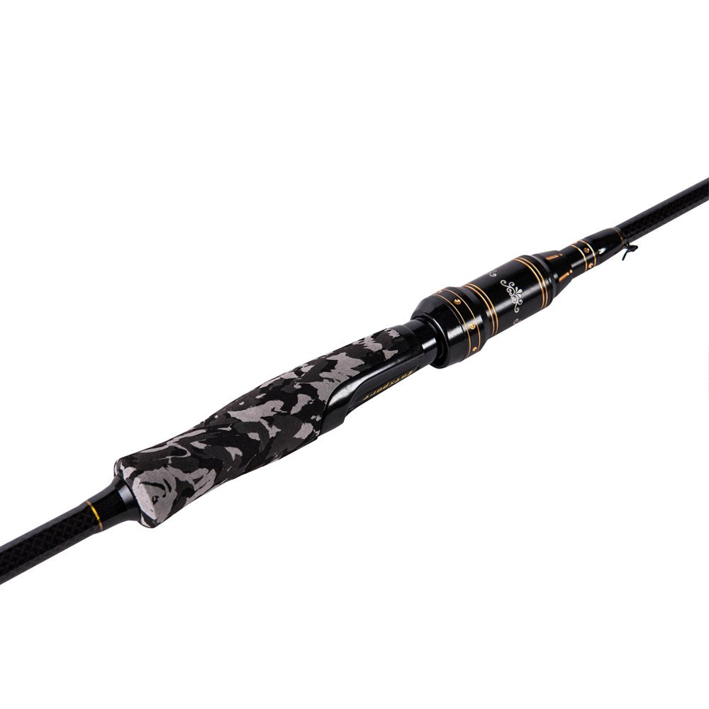 2 Piece 7 Feet 24 Ton Carbon Fiber Spincasting Fishing Rod with 2 Tips P2170