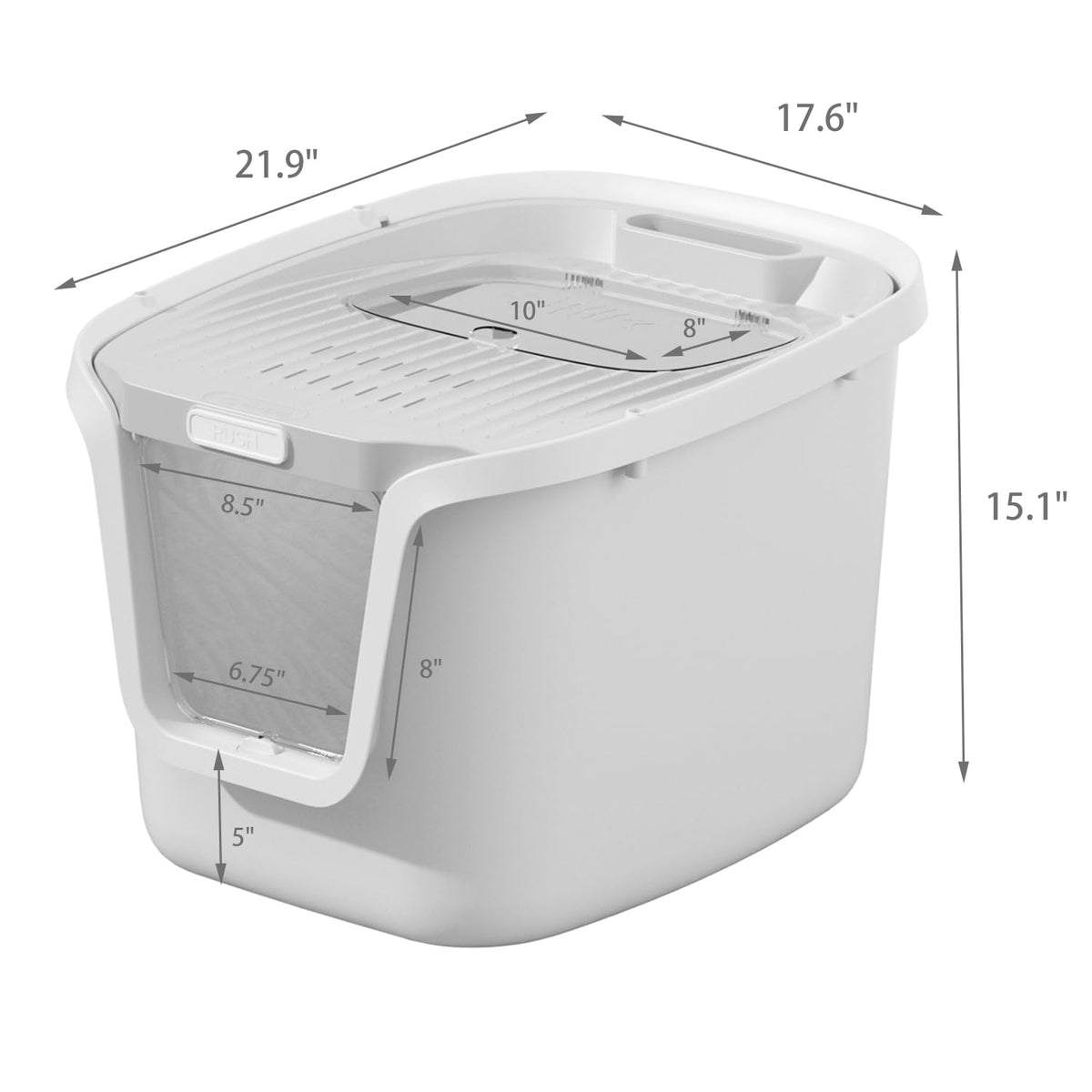 Molded Cat Litter Box with Scoop U57089