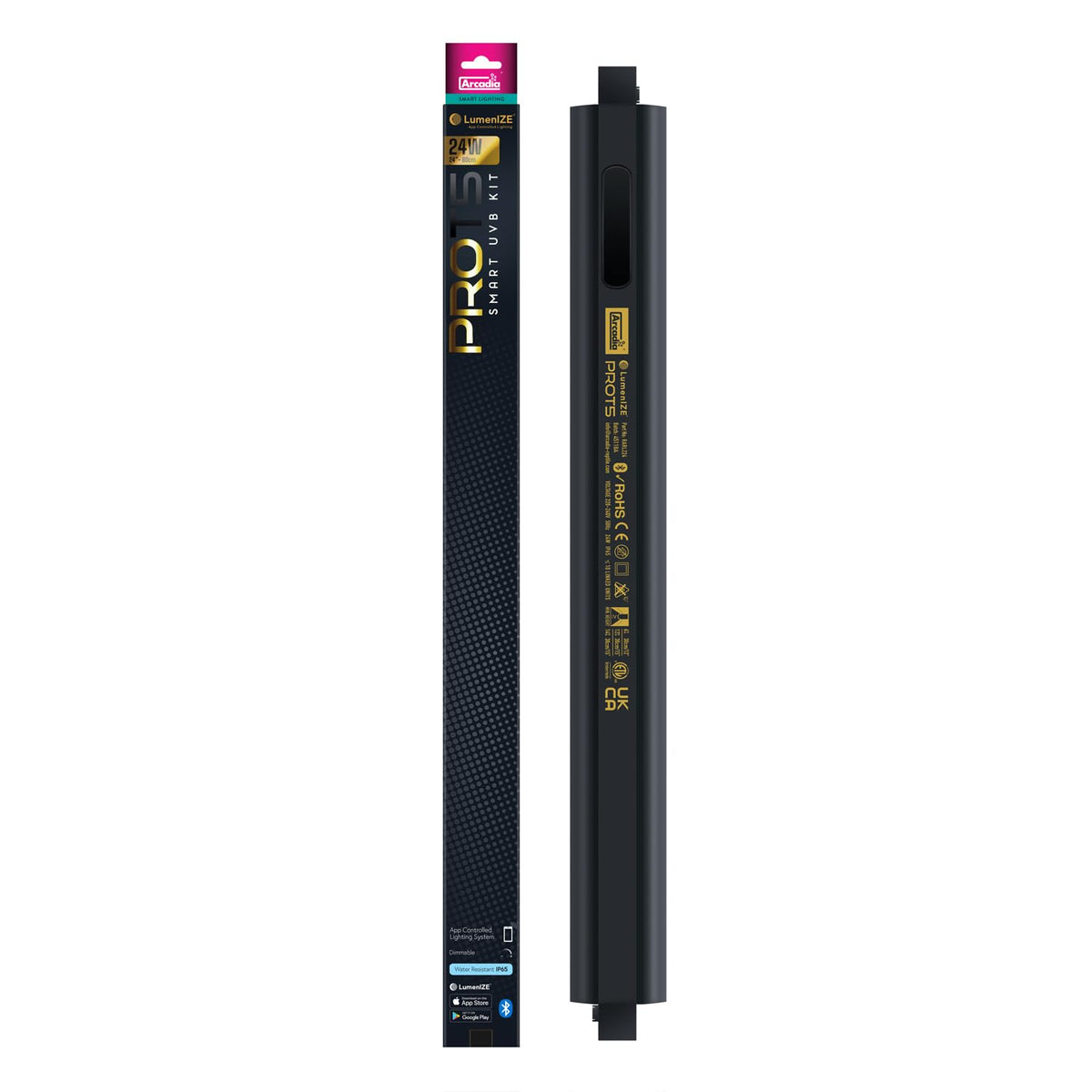 24" 24 Watts 12% UVB Reptile Light Fixture Kit V505