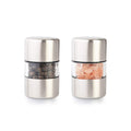 Sea Salt and Pepper Grinder Set Stainless Steel Ceramic 2-Pack C720
