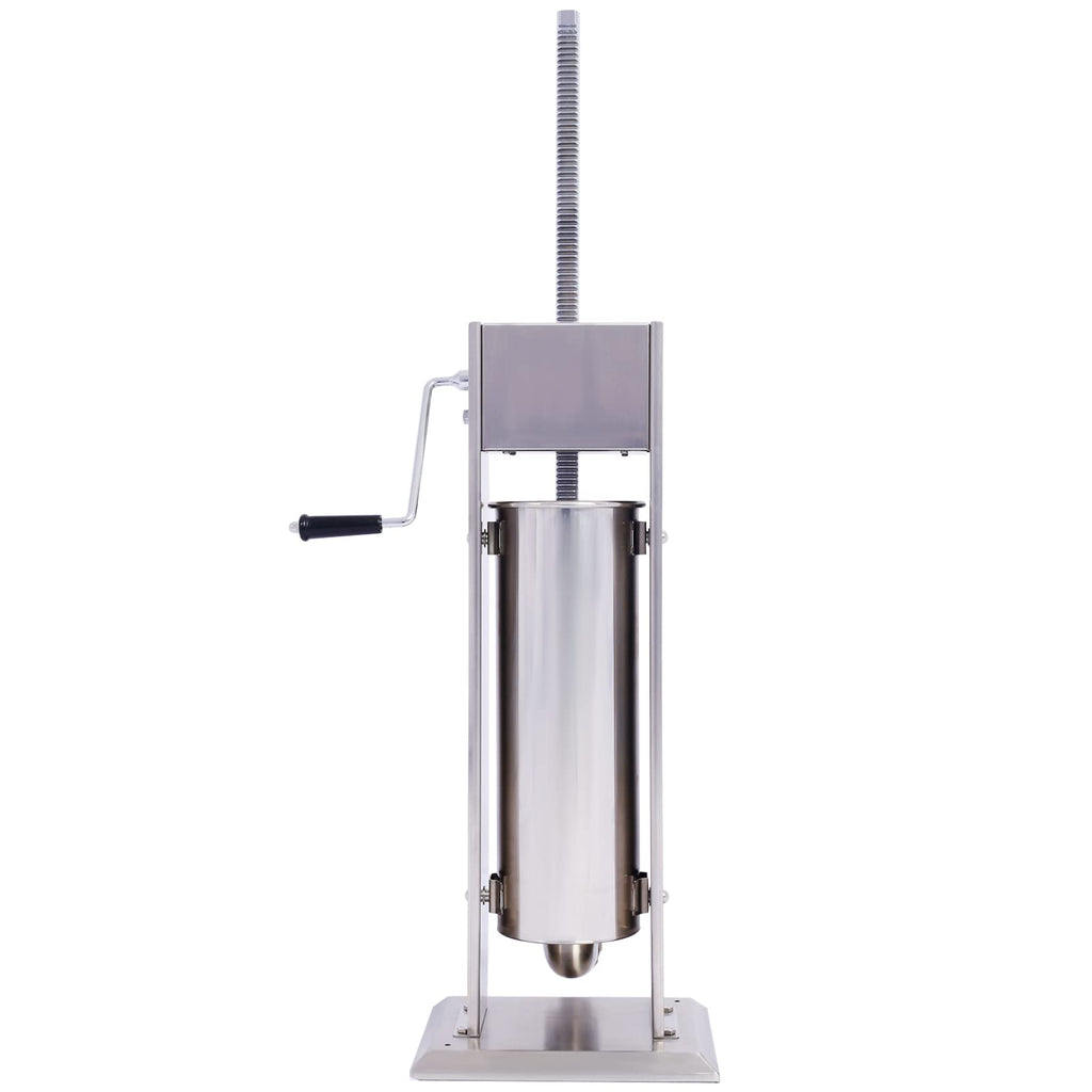 Stainless Steel 15LB Vertical Sausage Stuffer with 4 Stuffing Tubes W229875