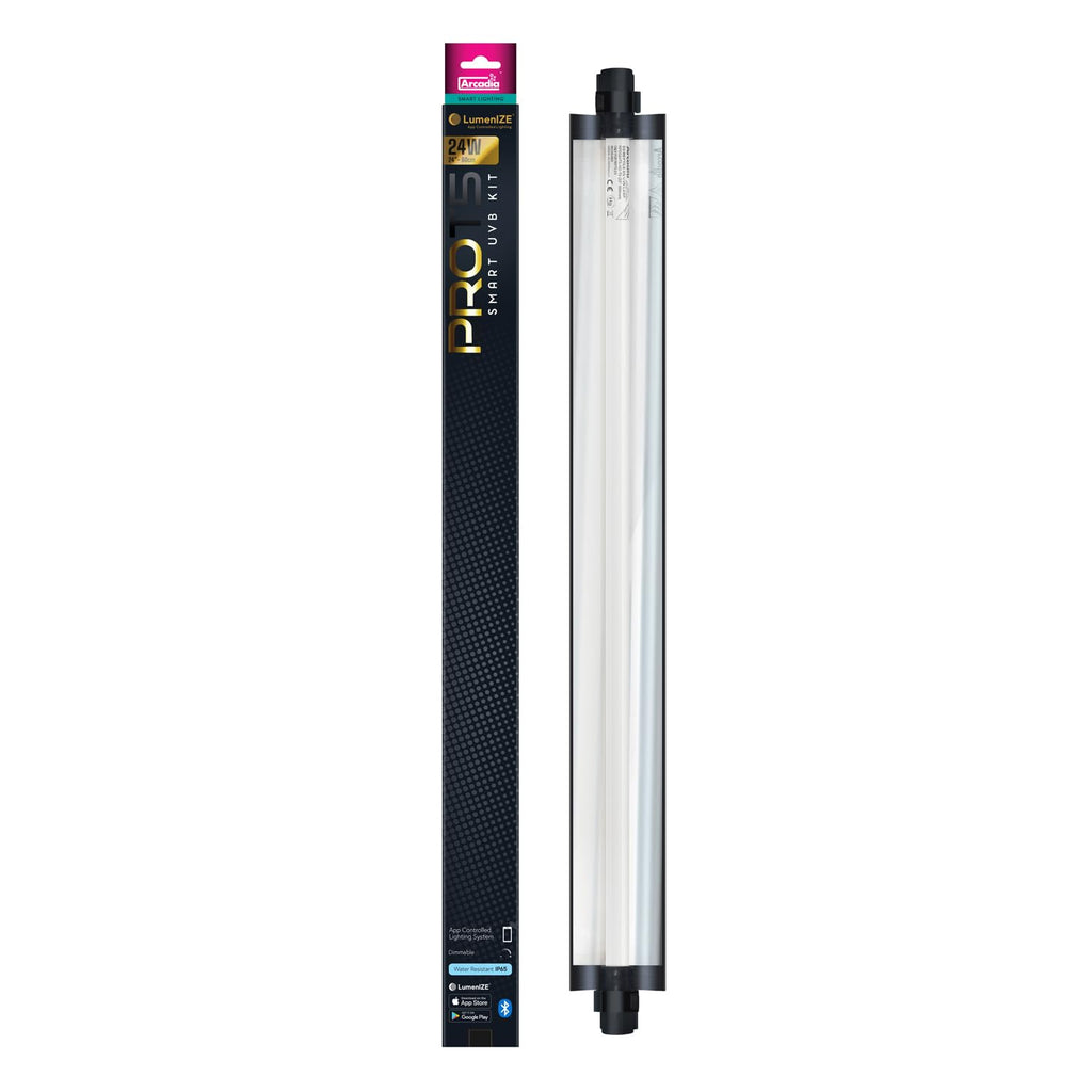 24" 24 Watts 12% UVB Reptile Light Fixture Kit V505