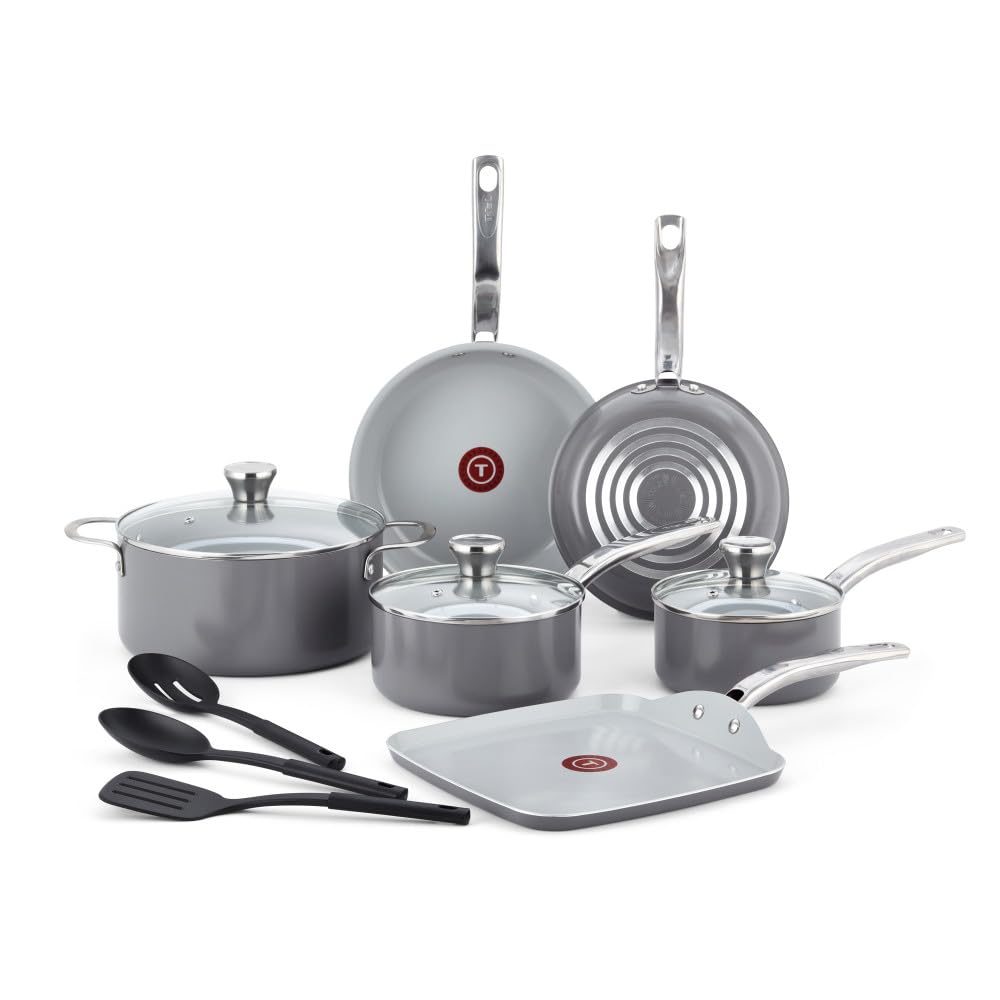 12 Piece Recycled Ceramic Non Stick Cookware Set U126333