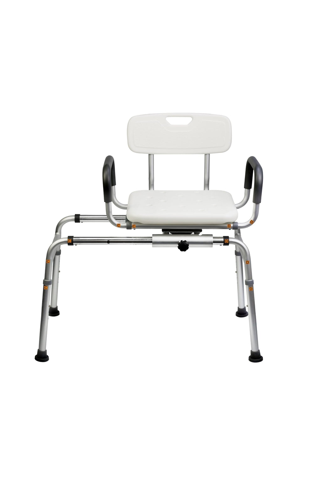 360° Swivel Adjustable Transfer Shower Chair with EVA Seat M7965