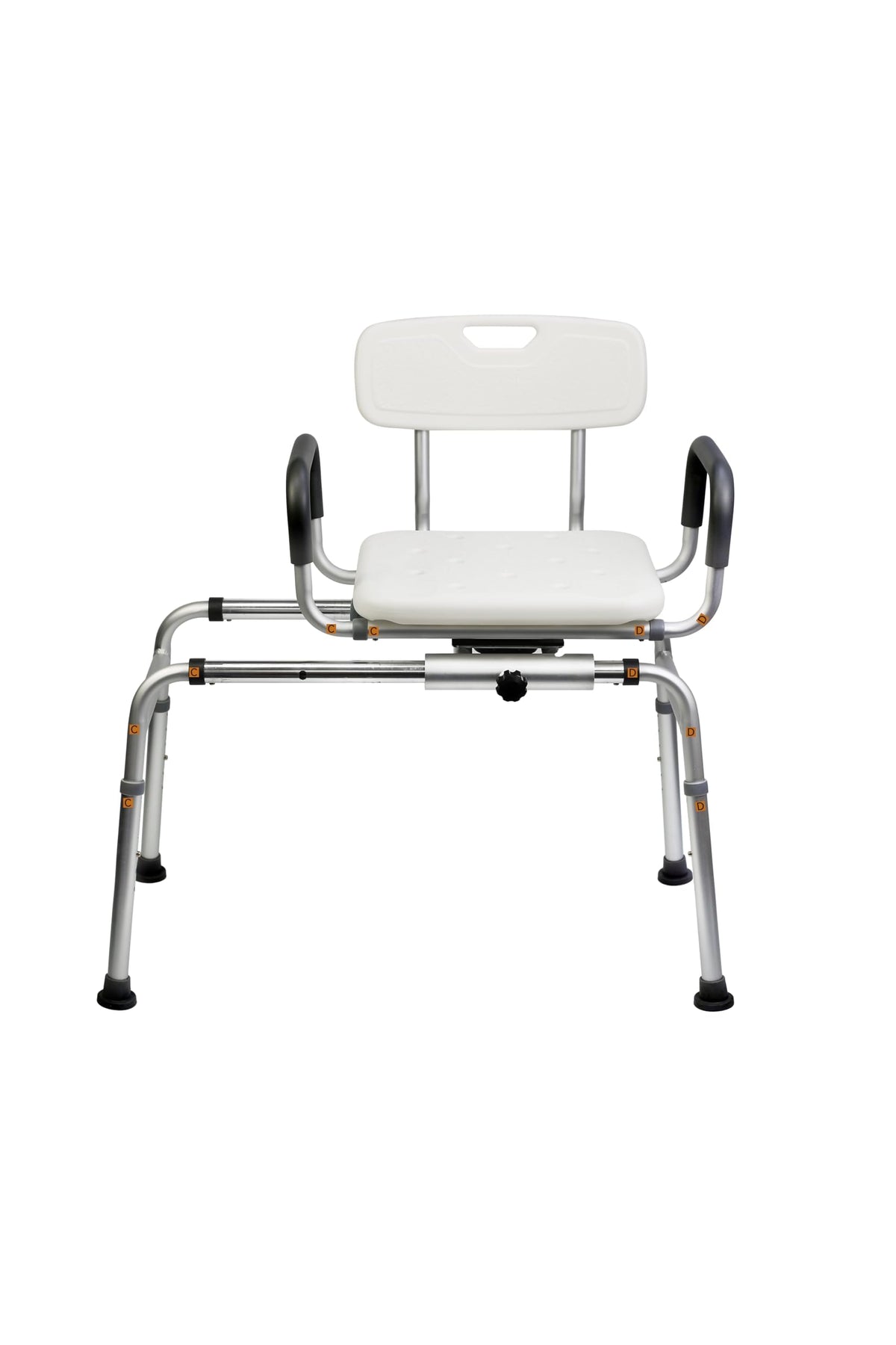 360° Swivel Adjustable Transfer Shower Chair with EVA Seat M7965