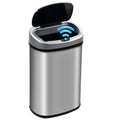 13 Gallon Touch-Free Motion Sensor Stainless-Steel Trash Can P581