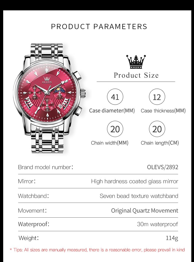 Waterproof Stainless Steel Chronograph Watch W645163