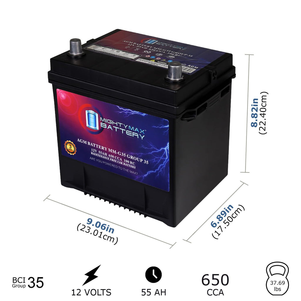 12V 55Ah AGM Replacement Battery F336815