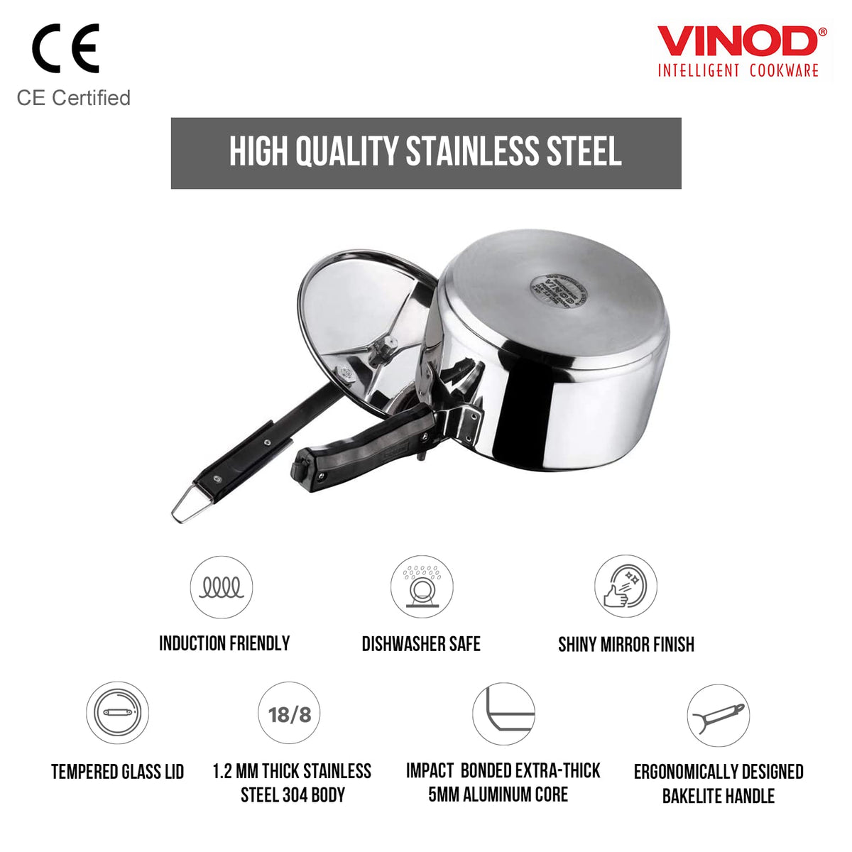 2 Liter Stainless Steel Pressure Cooker P78554
