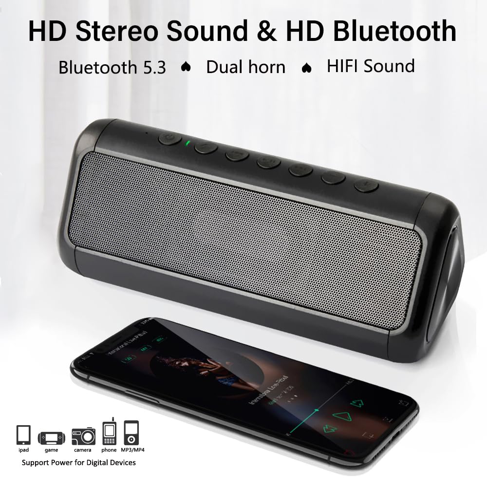 Portable Wireless Bluetooth Speaker with 50H Playtime Y229