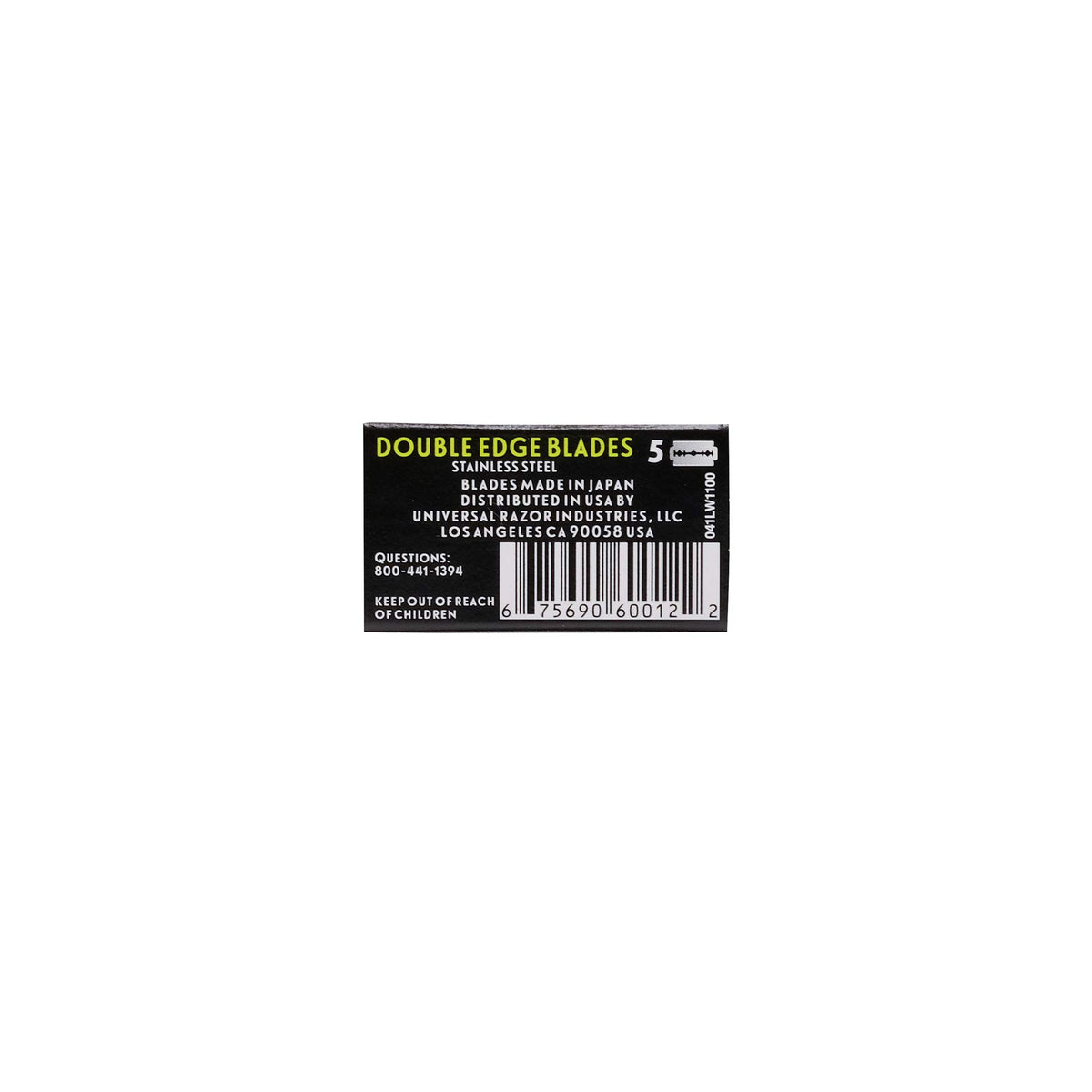 Double Edge Safety Razor Blades, 5 Count B900
