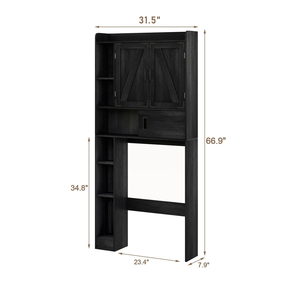 Over The Toilet Storage Cabinet with Sliding Door E96363