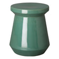 Teal Round Ceramic Garden Stool P42811
