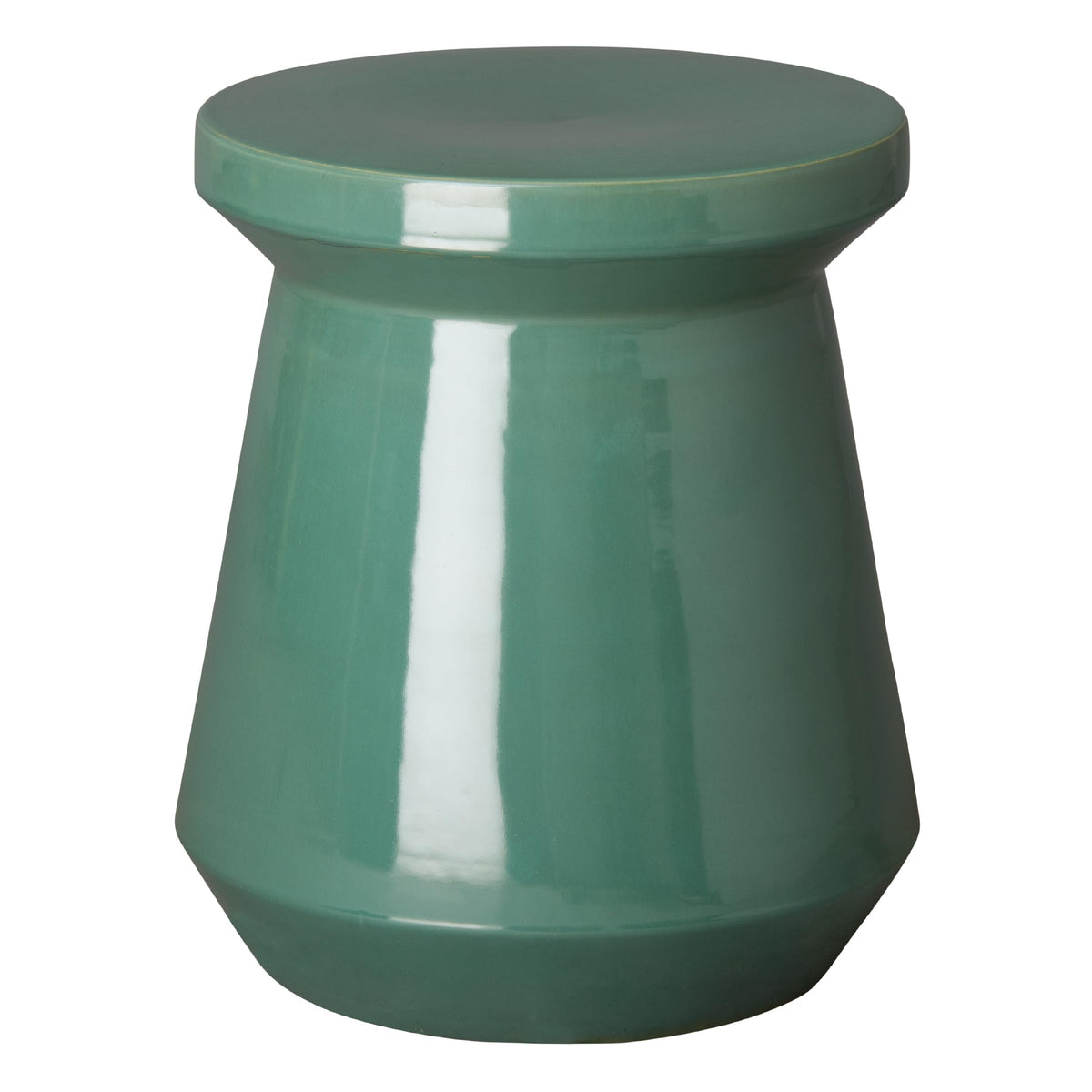 Teal Round Ceramic Garden Stool P42811