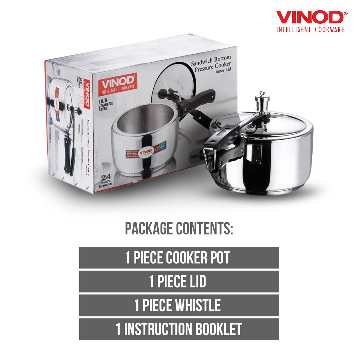 2 Liter Stainless Steel Pressure Cooker P78554