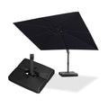 Navy Blue Cantilever Umbrella with Base R374