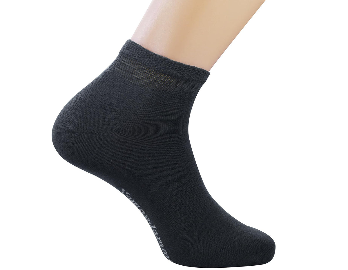 Men's 5-Pack Diabetic Low Cut Socks with Arch Support Y7675
