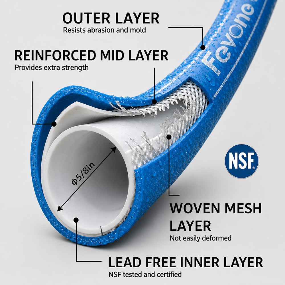 Garden Hose 100 ft Heavy Duty I658