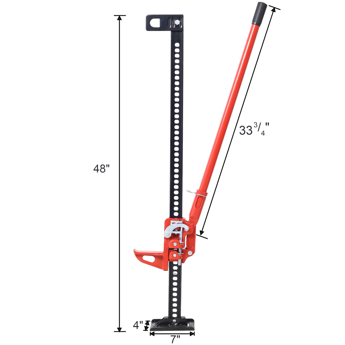 48" 7000 lbs Capacity Ratcheting Utility Farm Jack D742350