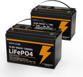 12V 100Ah LiFePO4 Lithium Battery 2-Pack R23290