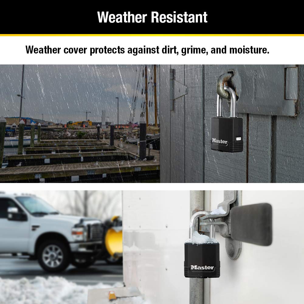 Heavy-Duty Keyed Outdoor Padlock 4-Pack X701099
