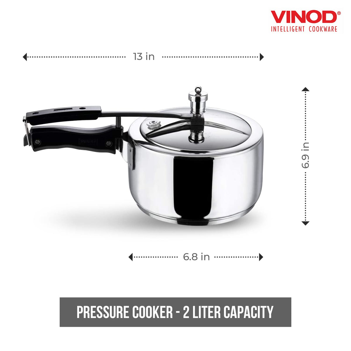 2 Liter Stainless Steel Pressure Cooker P78554