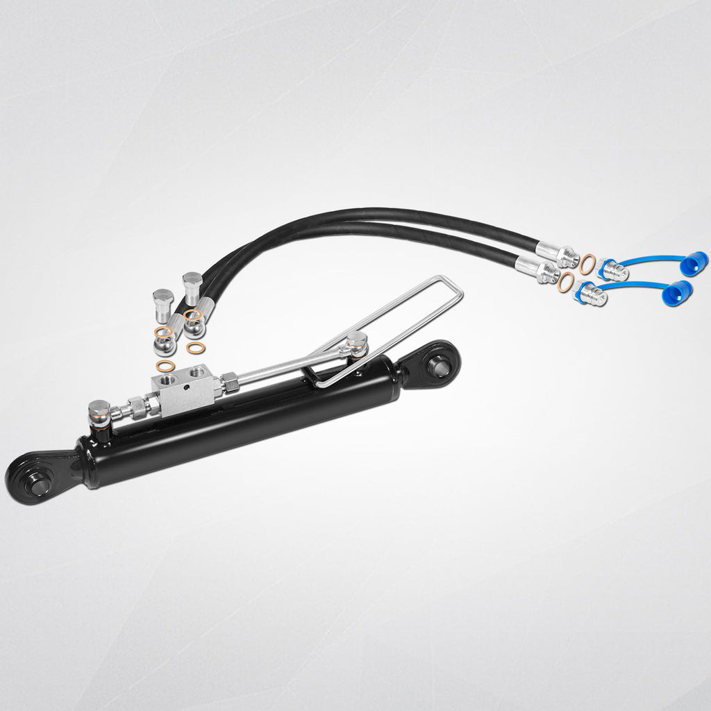 Hydraulic Top Link Cat. 1-1 with Locking Block 20 7/8” - 31 7/8” with 2 x Hose, Two-Way Check Valve Hydraulic Cylinder Set B1220