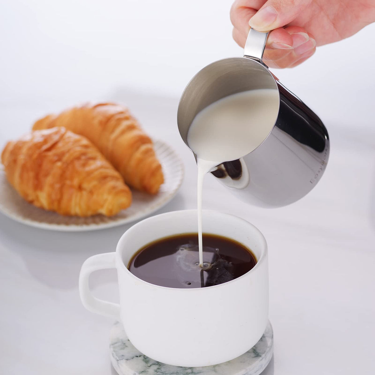12 oz Stainless Steel French Press and Creamer Sugar Bowl Set C366