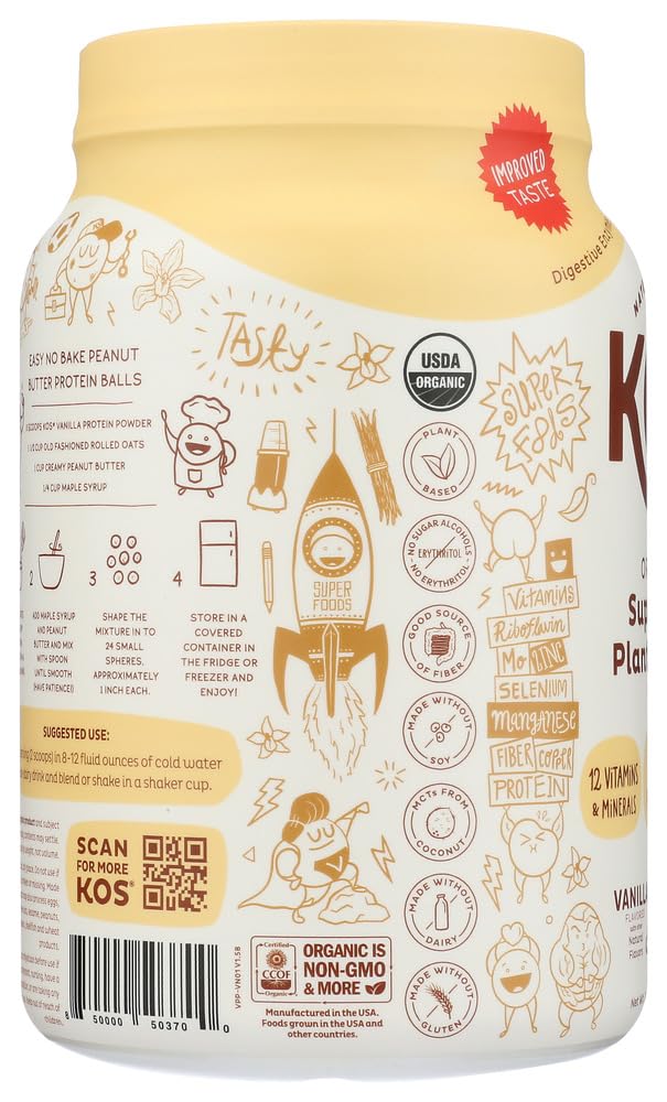 Organic Vanilla Plant Based Protein Powder R699