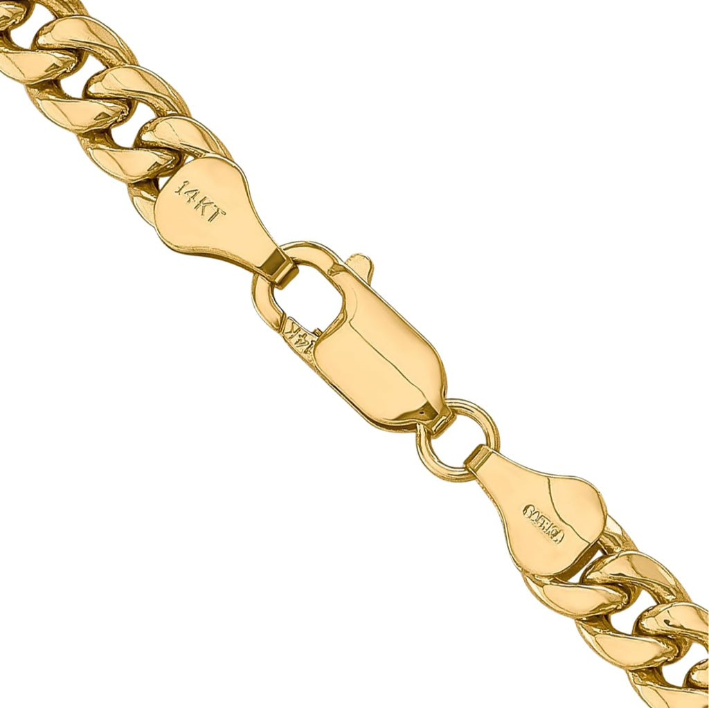 14K Yellow Gold 6mm Miami Cuban Chain Necklace K717216