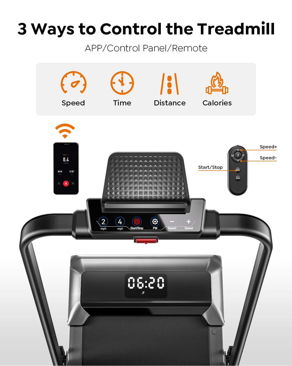 Foldable Treadmill with Incline F489130