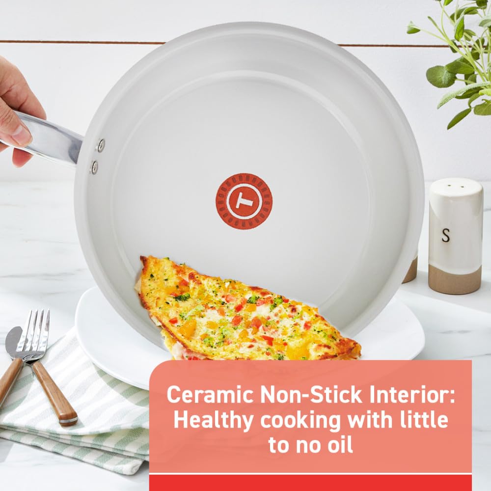 12 Piece Recycled Ceramic Non Stick Cookware Set U126333