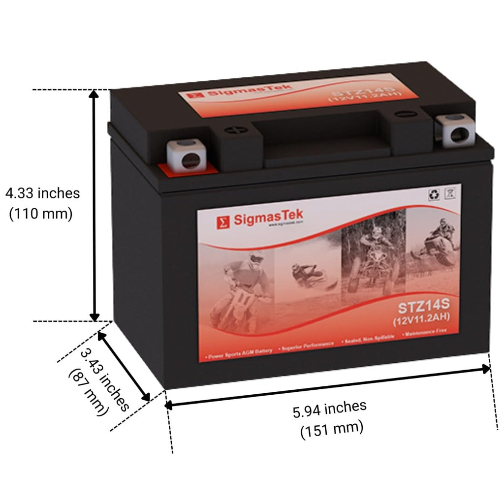 Sealed Lead Acid AGM Motorcycle Battery B667092