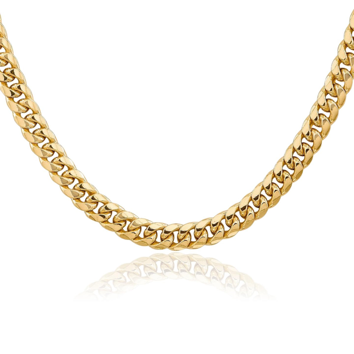 14K Yellow Gold 6mm Miami Cuban Chain Necklace K717216