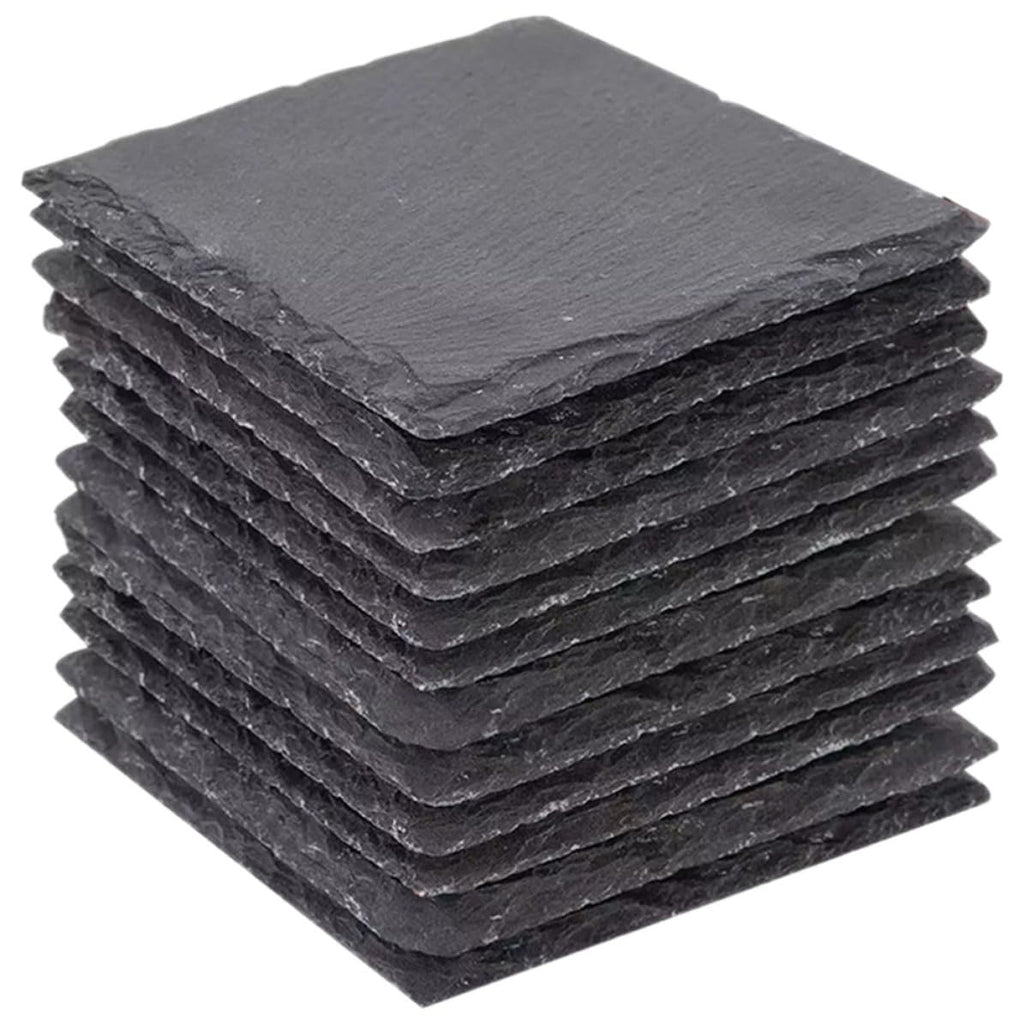 Natural Stone Coasters 12pcs with Non Slip Bottom B71473