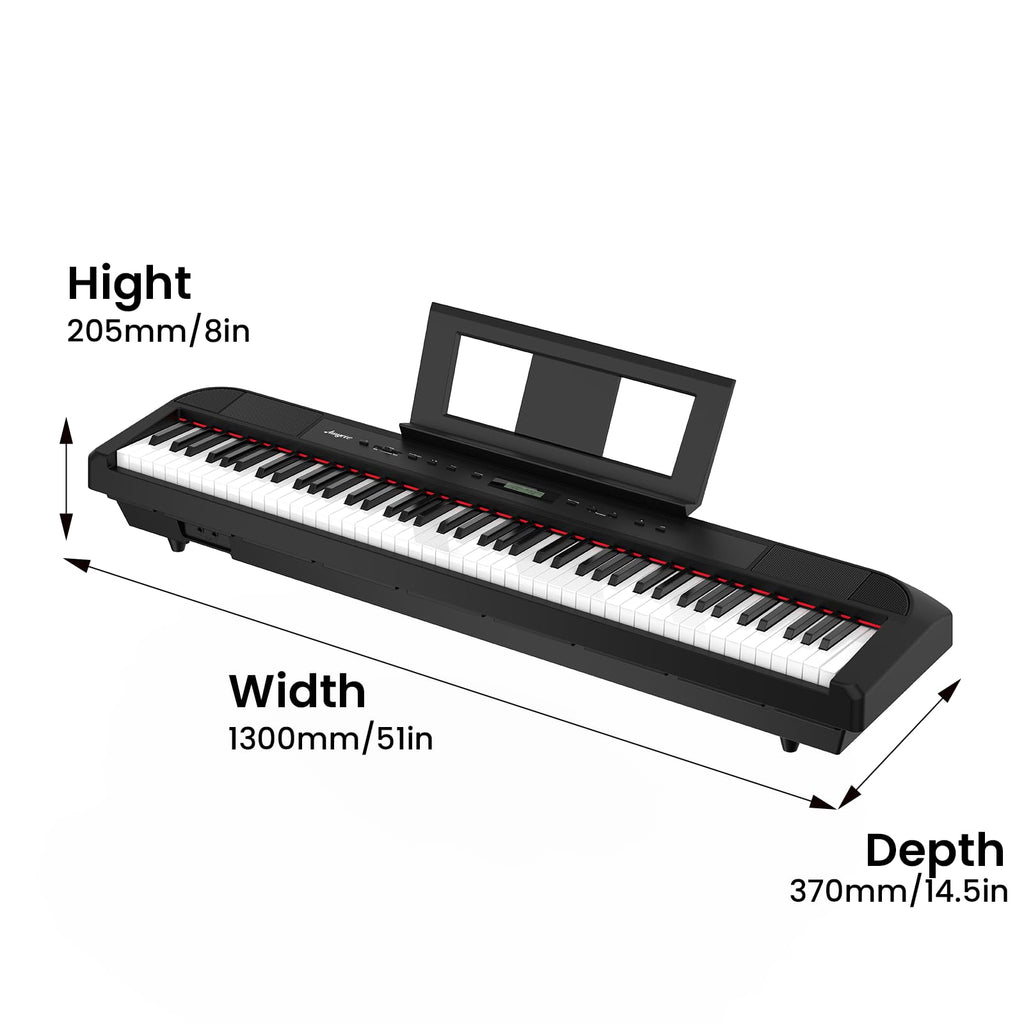88-Key Weighted Hammer Action Digital Piano E296