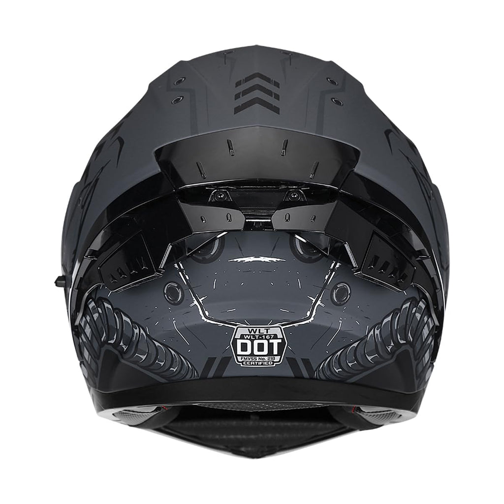 Full Face Flip Up Motorcycle Helmet Dual Visor DOT Approved C92238