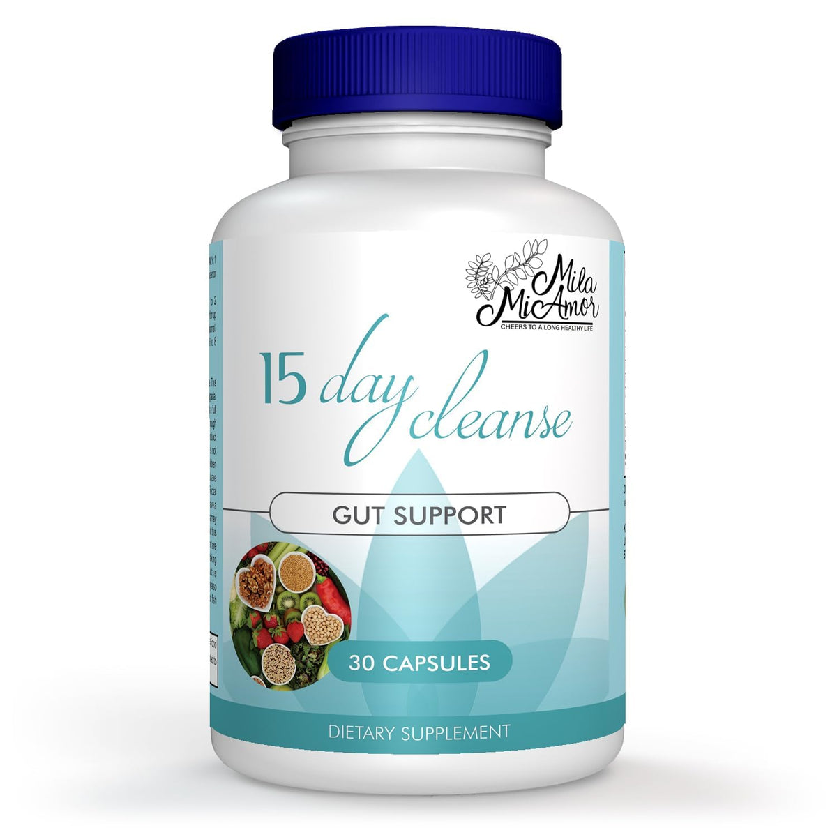 15 Day Gut and Colon Cleanse with Senna, Cascara Sagrada & Psyllium Husk 30 Capsules R884693