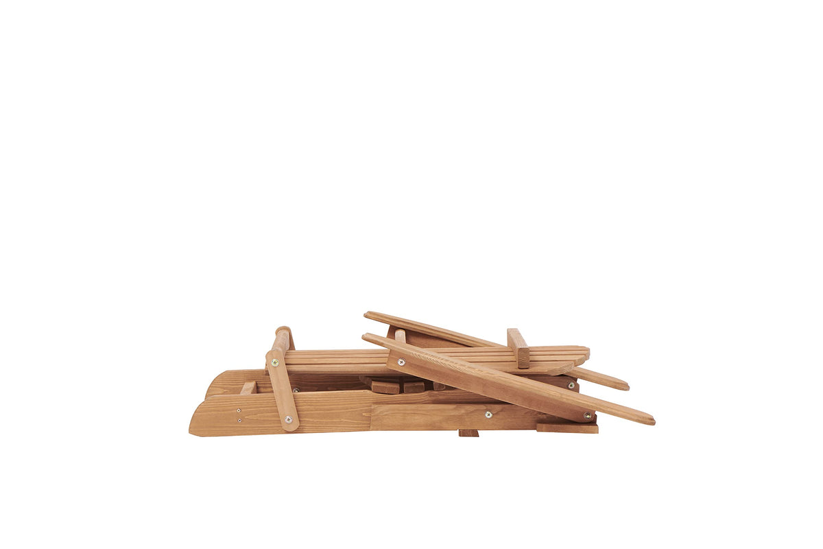 Folding Adirondack Chair Set of 2 Solid Cedar Wood B2078