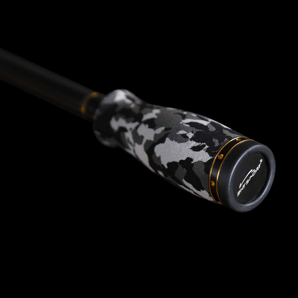 2 Piece 7 Feet 24 Ton Carbon Fiber Spincasting Fishing Rod with 2 Tips P2170
