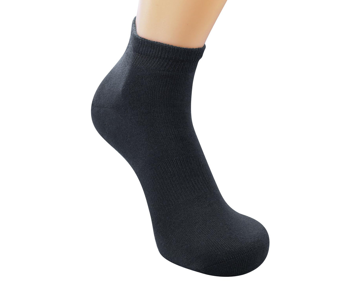 Men's 5-Pack Diabetic Low Cut Socks with Arch Support Y7675