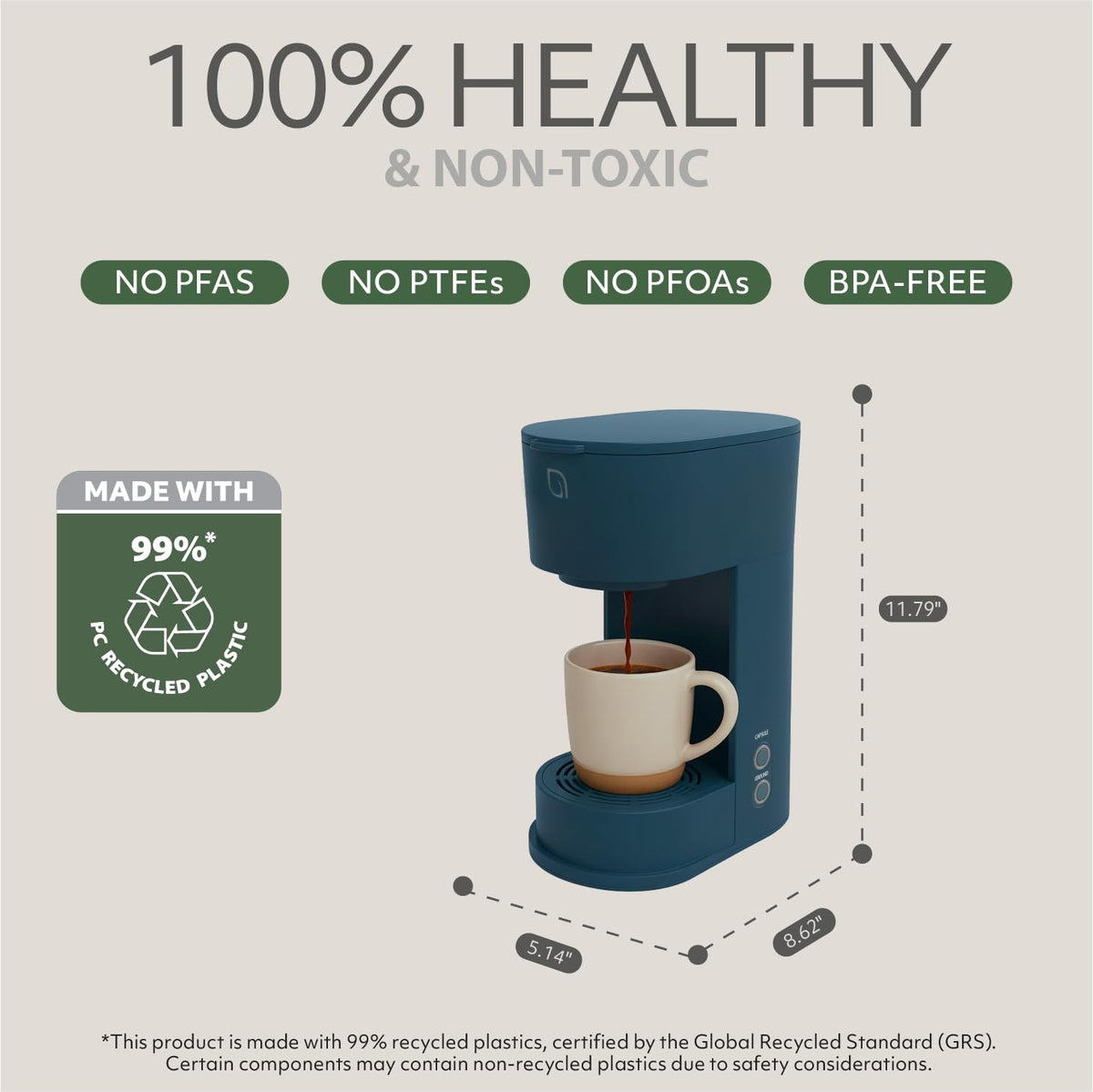 K-Cup Single Serve Coffee Maker with 6 to 12oz Brew Size W88424