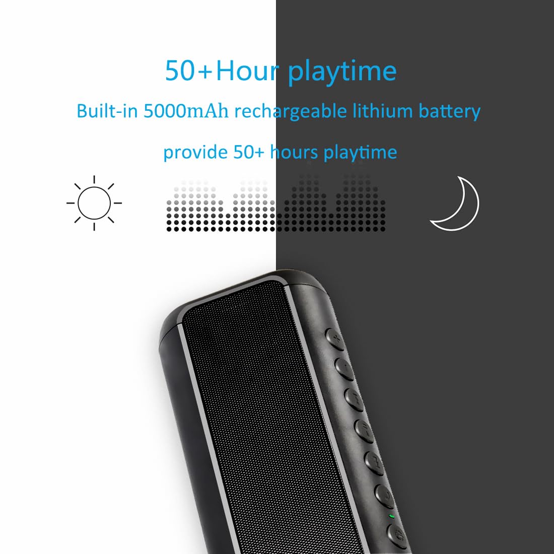 Portable Wireless Bluetooth Speaker with 50H Playtime Y229