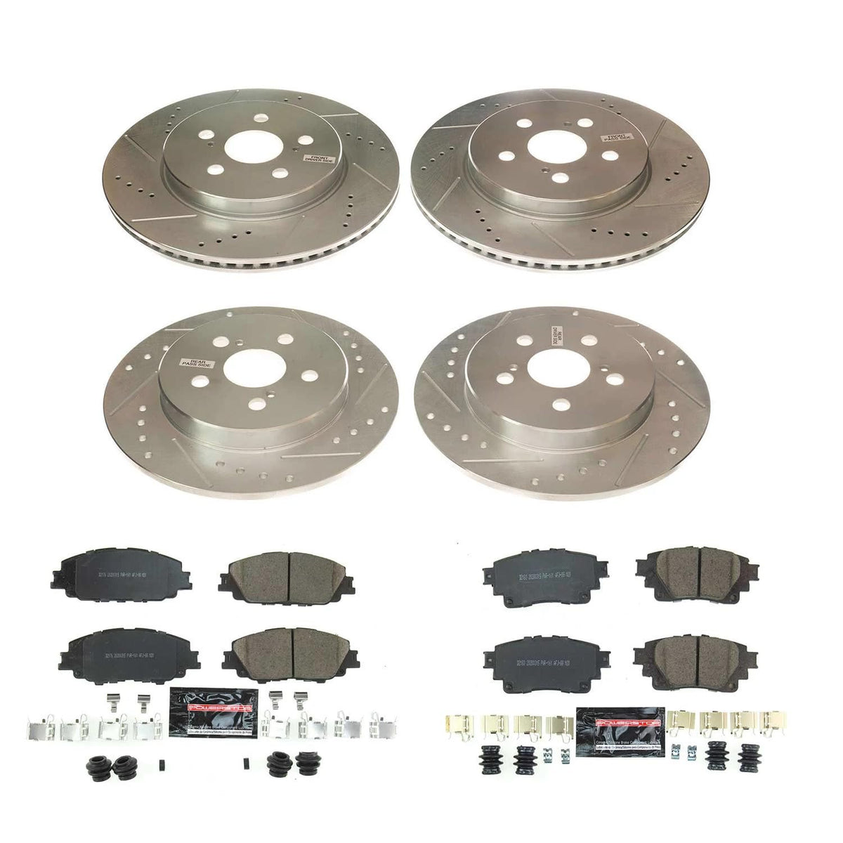 Brake Pad & Rotor Kit Front & Rear F545702