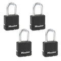 Heavy-Duty Keyed Outdoor Padlock 4-Pack X701099