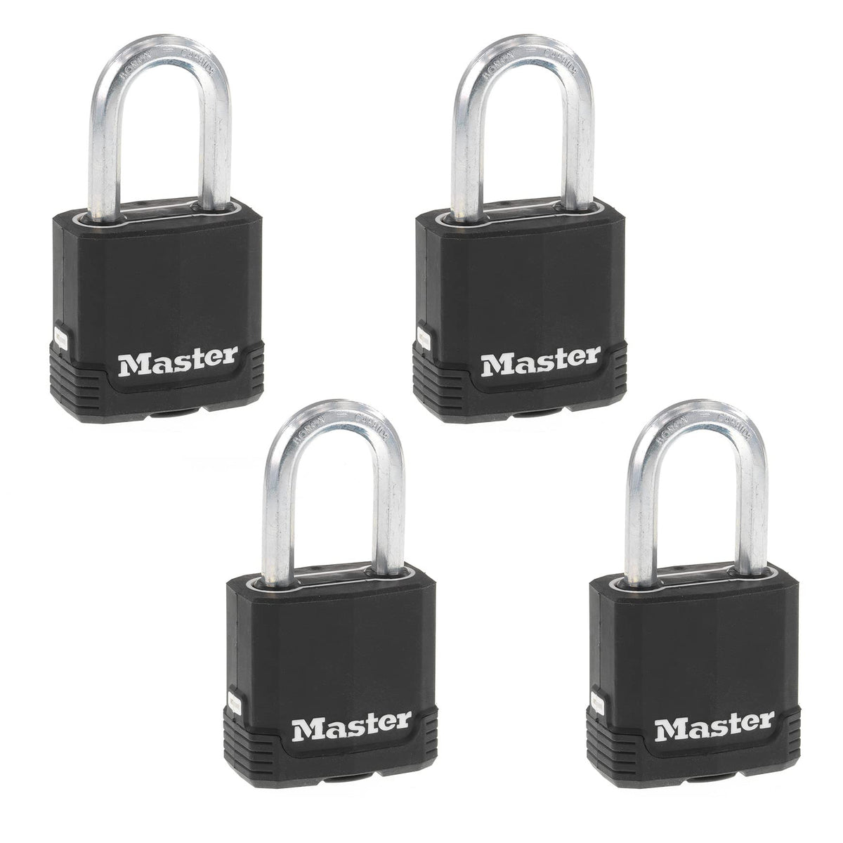 Heavy-Duty Keyed Outdoor Padlock 4-Pack X701099