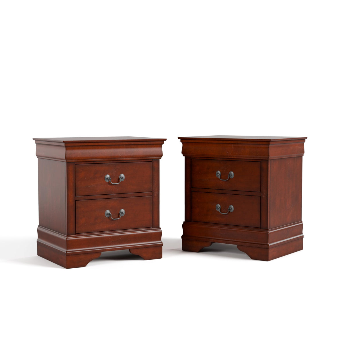 Solid Wood Nightstands Set of 2 with Drawers U399