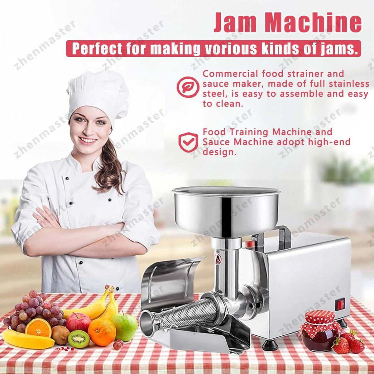 450W Stainless Steel Electric Tomato Strainer and Sauce Maker I561
